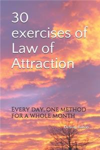 30 exercises of Law of Attraction