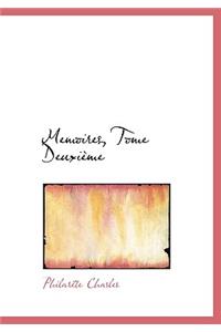 Memoires, Tome Deuxiaume