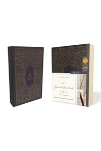 KJV, Journal the Word Bible, Hardcover, Blue, Red Letter, Comfort Print