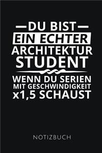 Du Bist Architektur Student Notizbuch