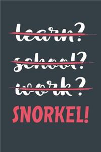 Learn? School? Work? Snorkel!