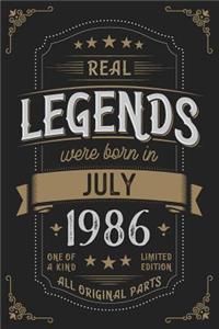 Real Legends were born in July 1986