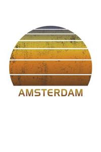 Amsterdam: Dot Grid Notebook Paper For Work, Home Or School. Vintage Dotted Paper Note Pad For Bullet Style Journaling.