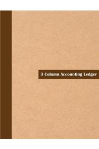 3 Column Accounting Ledger