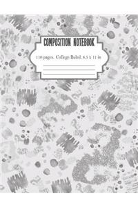Composition Notebook College Ruled 8.5 x 11 in 110 Pages