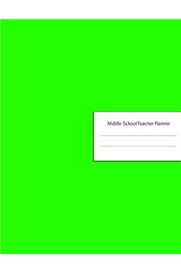 Middle School Teacher Planner