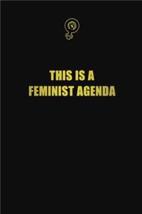 This is a feminist agenda