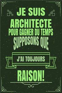 Je Suis Architecte Pour Gagner Du Temps Supposons Que j'Ai Toujours Raison!