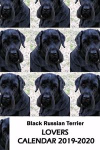 Black Russian Terrier Lovers Calendar 2019-2020