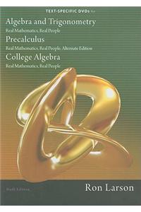 DVD for Larson's Algebra and Trigonometry: Real Mathematics, Real People, 6th and Precalculus: Real Mathematics, Real People, Alternate Edition, 6th