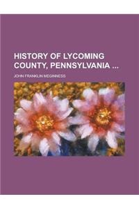 History of Lycoming County, Pennsylvania