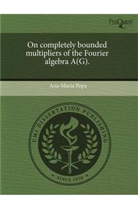 On Completely Bounded Multipliers of the Fourier Algebra A(g)