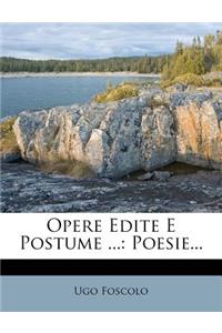 Opere Edite E Postume ...