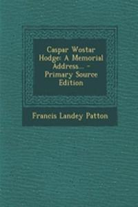 Caspar Wostar Hodge