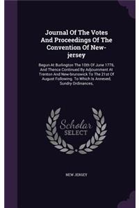 Journal of the Votes and Proceedings of the Convention of New-Jersey