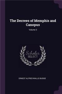 Decrees of Memphis and Canopus; Volume 3