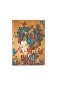 Madame Butterfly Midi Unlined Softcover Flexi Journal