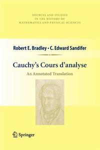 Cauchy's Cours d'Analyse