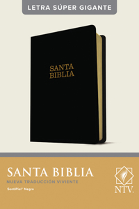 Santa Biblia Ntv, Letra Super Gigante (Sentipiel, Negro, Indice, Letra Roja)