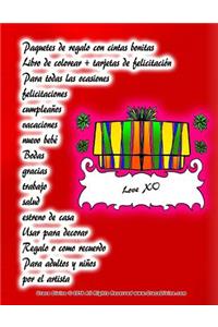 Paquetes de regalo con cintas bonitas Libro de colorear + tarjetas de felicitación Para todas las ocasiones felicitaciones cumpleaños vacaciones nuevo bebé Bodas gracias trabajo salud estreno de una casa Usar para decorar Regalo o como recuerdo
