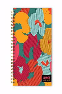 Cal 2022- Halftone Flowers Academic Year Planner
