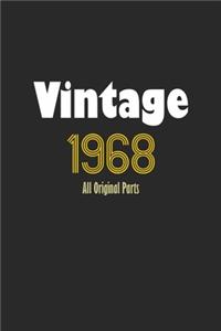 Vintage 1968 Notebook All Original Parts Gift