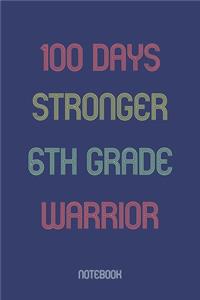 100 Days Stronger 6th Grade Warrior