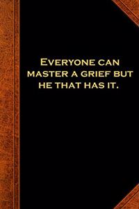 2020 Daily Planner Shakespeare Quote Master Grief 388 Pages
