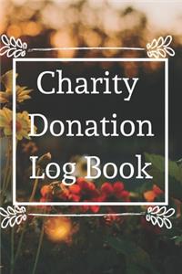 Charity Donation Log Book