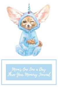 Mom's One Line a Day Three Year Memory Journal