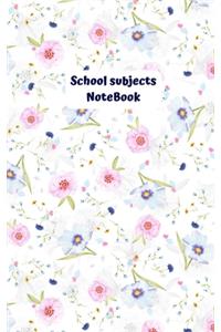 School Subjects NoteBook