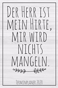 Der Herr ist mein Hirte - Terminplaner 2020