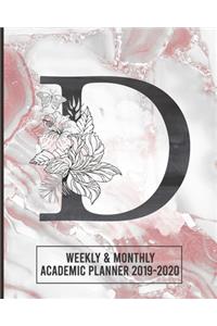 Academic Planner 2019-2020 Weekly & Monthly
