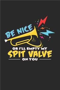 Be nice or I'll empty my spit valve