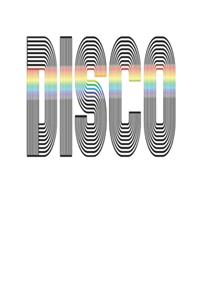 Disco Black Rainbow 120 Page Notebook Lined Journal for Lovers of Disco