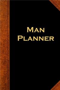 2020 Weekly Planner For Men Man Planner Vintage Style 134 Pages