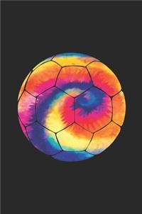Tie Dye Soccer Notebook - Sports Gift for Soccer Player - Soccer Journal - Soccer Diary