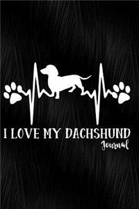 I Love My Dachshund Journal