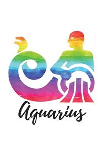Aquarius: Cornell Notes, 150 pages, Design Rainbow