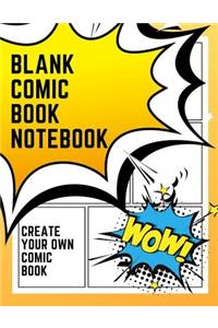 Blank Comic Book Notebook