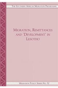 Migration, Remittances and Development