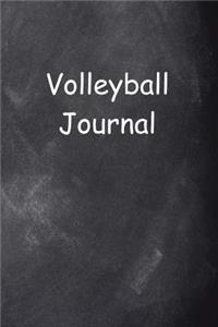 Volleyball Journal Chalkboard Design