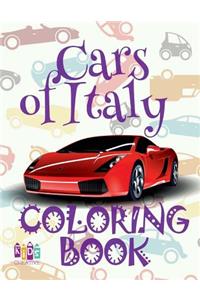 Cars Of Italy Coloring Book