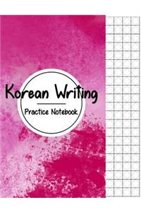 Korean Writing Practice Notebook