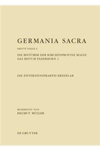 Die Bistümer Der Kirchenprovinz Mainz. Das Bistum Paderborn 1. Die Zisterzienserabtei Bredelar