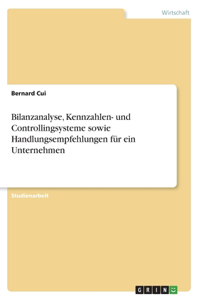 Bilanzanalyse, Kennzahlen- und Controllingsysteme sowie Handlungsempfehlungen für ein Unternehmen