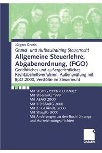 Allgemeine Steuerlehre, Abgabenordnung, (Fgo)