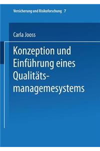 Konzeption Und Einführung Eines Qualitätsmanagementsystems