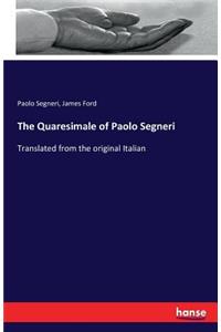 Quaresimale of Paolo Segneri