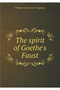 The spirit of Goethe's Faust